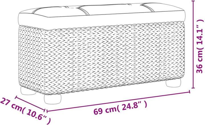 Produktbild vidaXL Bank mit Stauraum (69 cm)