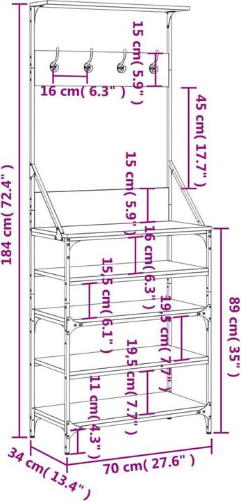Image du produit vidaXL Kleiderständer