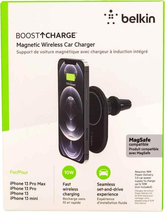 Actual product image Belkin Magnetic Wireless Car Charger with MagSafe