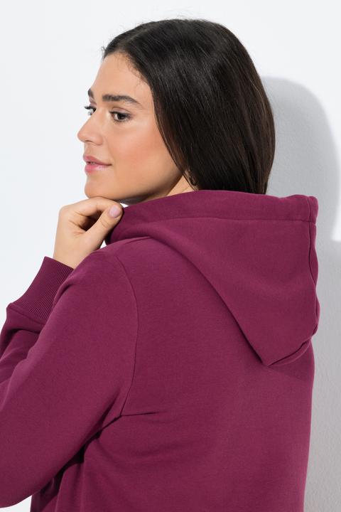 Immagine prodotto Ulla Popken Maglia con orli a costine, cappuccio e maniche lunghe (60)