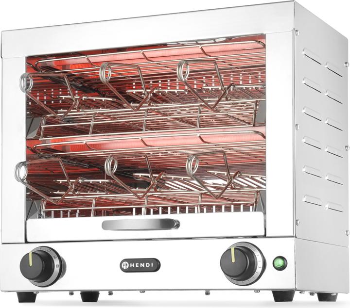 Actual product image Hendi Sandwich toaster double with 6 tongs 230V 3000W