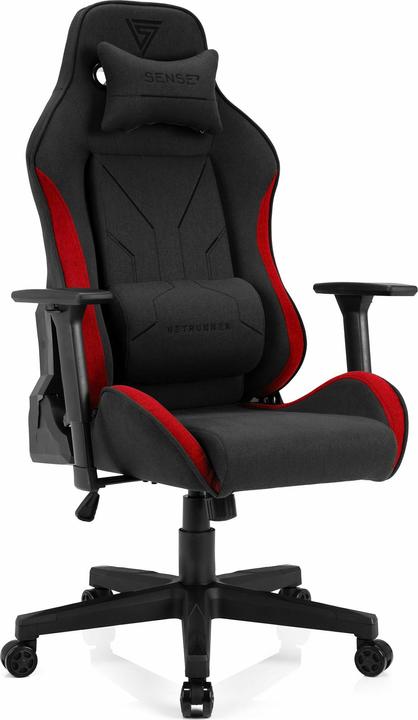 Actual product image Sense Gaming chair Sense7 Netrunner fabric Gaming Chair, Black-red