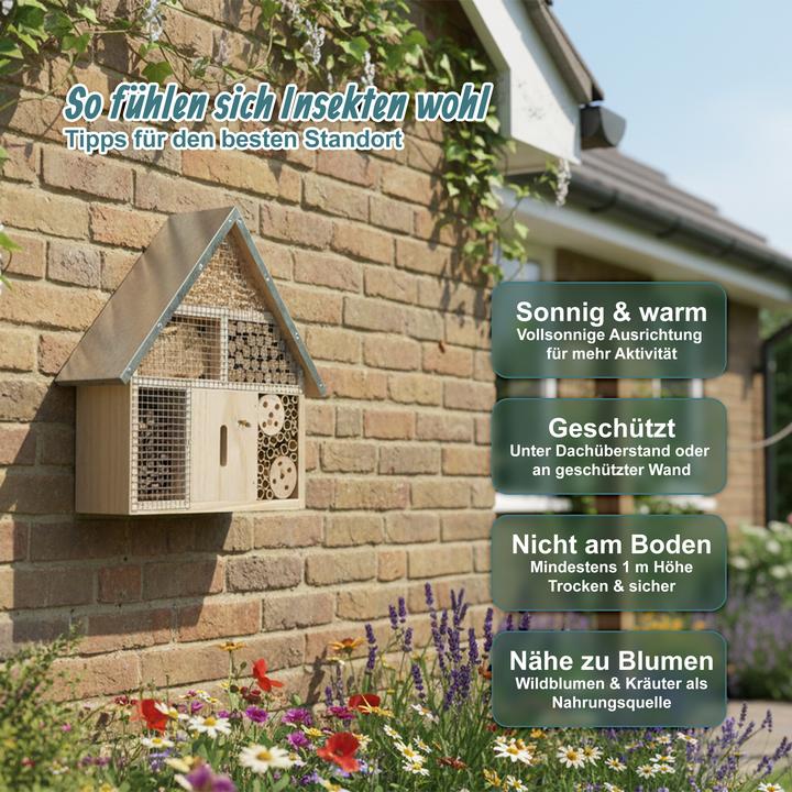 Immagine prodotto Relaxdays Insettario (Api, Coccinelle, Farfalle, Merletti)