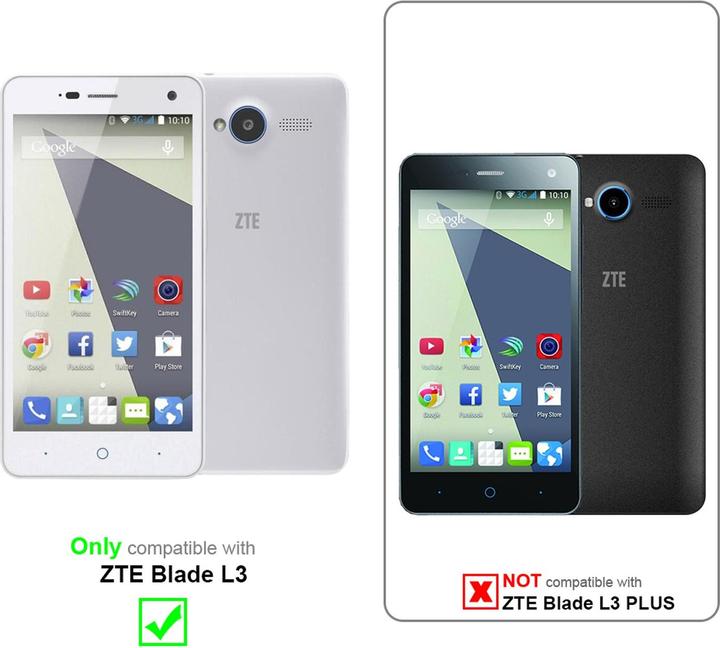 Actual product image Cadorabo Book Invisible Magnet Cover (ZTE Blade L3)