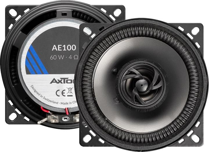 Axton Głośnik samochodowy AE100 10 cm głośniki koaksjalne 2-drożne (60 W, 10 cm)