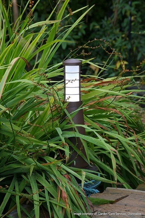 Actual product image Elstead Lighting Beta LED outdoor floor lamp triple 4-ring aged iron IP54 (IP54)