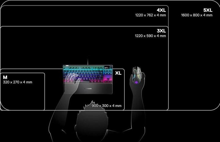 Image du produit SteelSeries Tissu QcK Prism (XL)