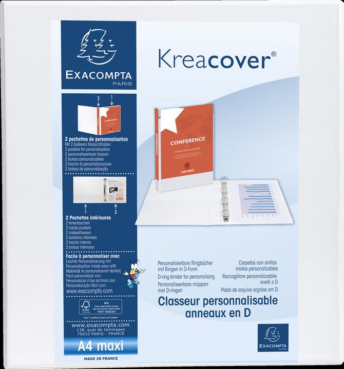 Actual product image Exacompta Kreacover ring binder (A4, 86 mm, 1 Piece)