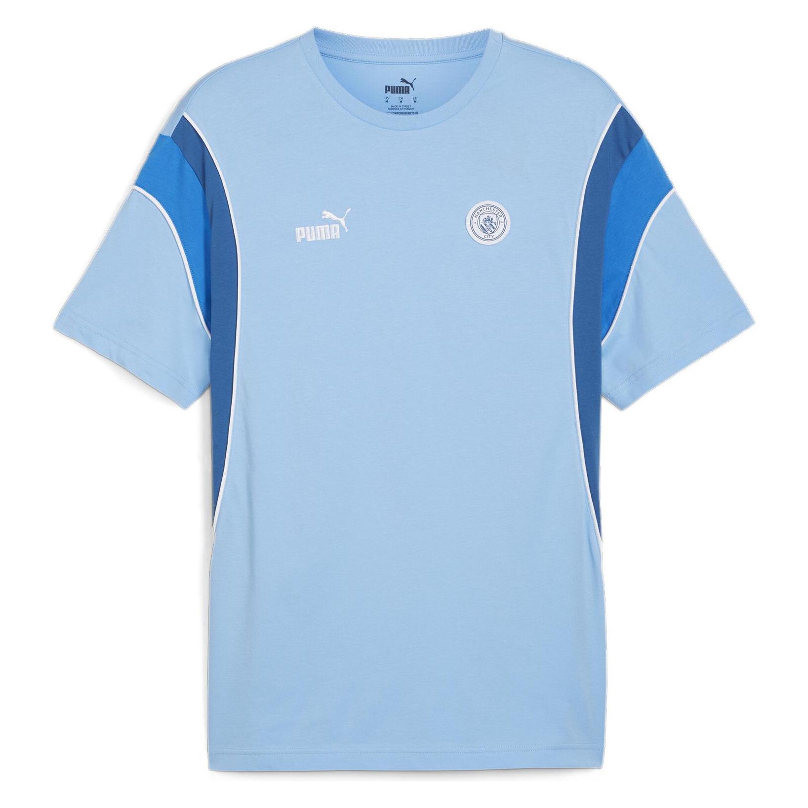 Puma, Herren, Sportshirt, Mcfc FtblArchive Tee (M), Blau, M