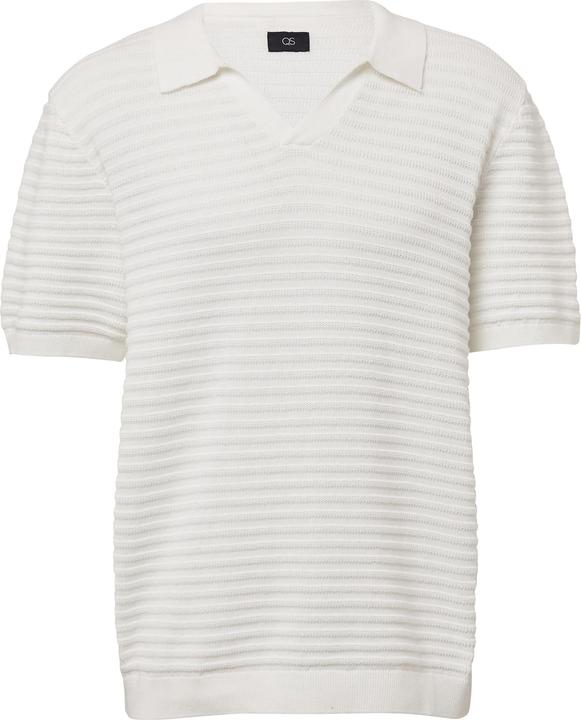 Produktbild S.Oliver Polo-Shirt Strickpolo mit offenem Kragen und Struktur (XXL)