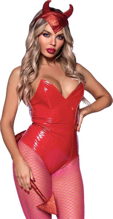 Produktbild Leg Avenue Glitzer Teufel Accessoire-Set rot