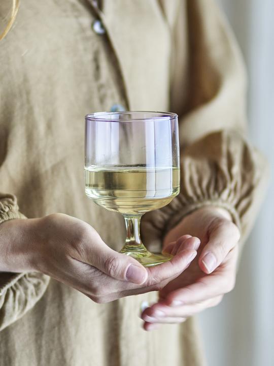 Actual product image Bloomingville - Luciana Drinking Glass - Purple (0.30 l, 4x)