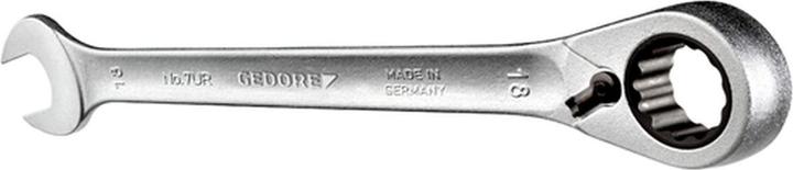 Image du produit Gedore Clé à cliquet à extrémité ouverte et à anneau (17 mm)