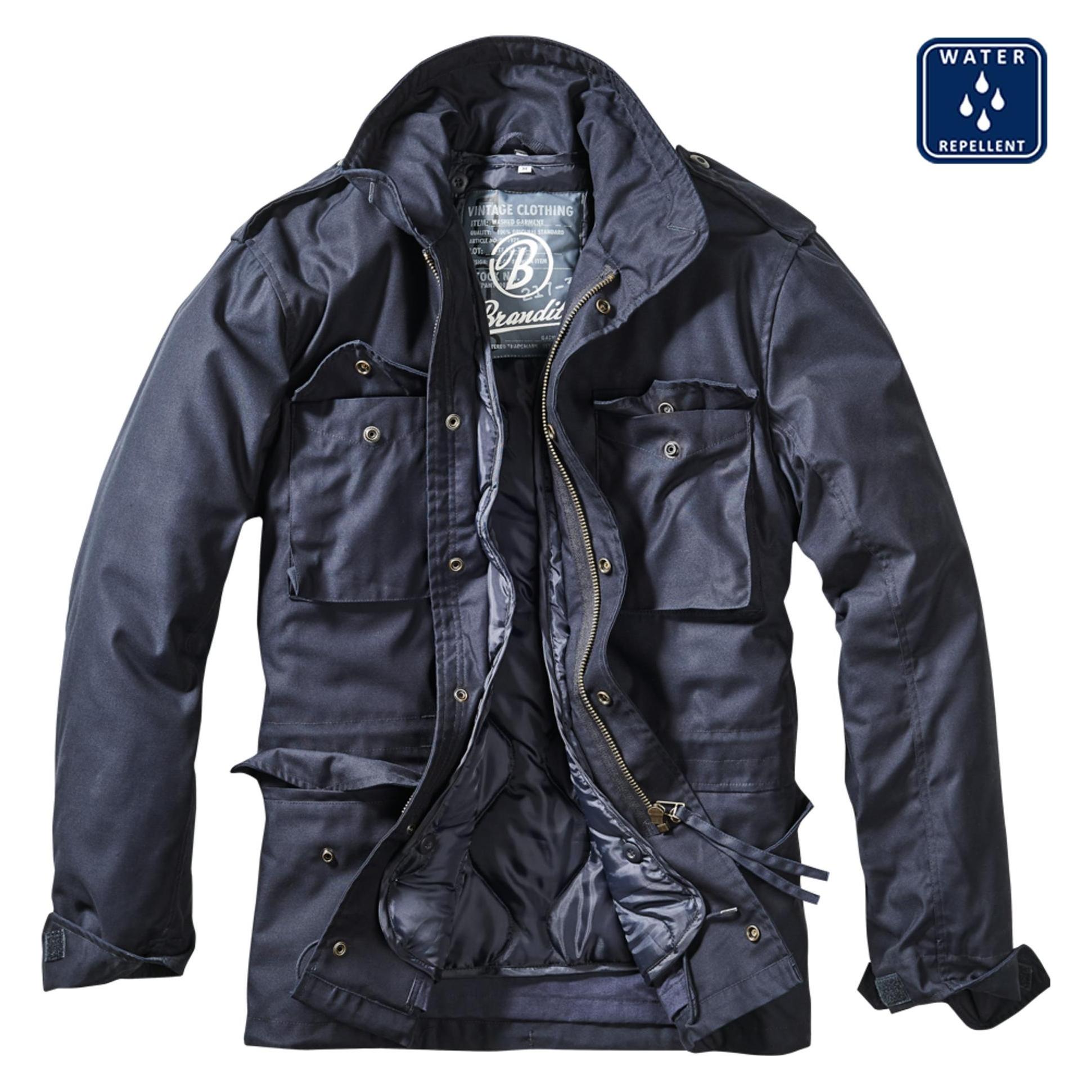 Brandit, Herren, Winterjacken, M-65 Field Jacket, Blau, (S)