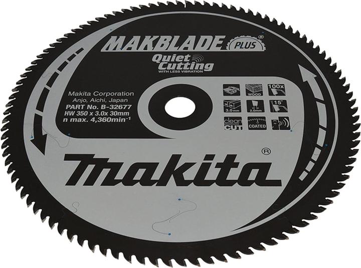 Image du produit Makita MAKBLADE+ lame de scie 350x30x100Z