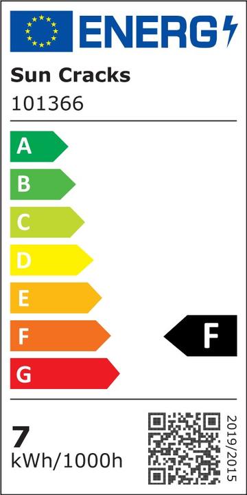 Energy Label Sun Cracks LED recessed spotlight