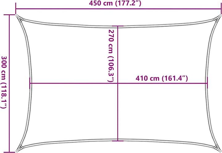 Image du produit VidaXL Sonnensegel (300 x 450 cm)