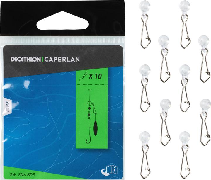 Immagine prodotto Caperlan Perlina antigroviglio con moschettone acqua salata