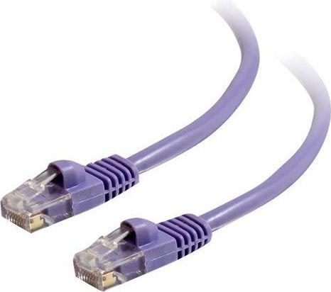 Produktbild C2G Kabel / 0,5 m Mlded/Btd Purple CAT5E PVC (UTP, CAT5e, 0.50 m)