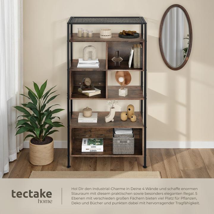 Immagine prodotto tectake Libreria Hastings 75x31x170,5cm