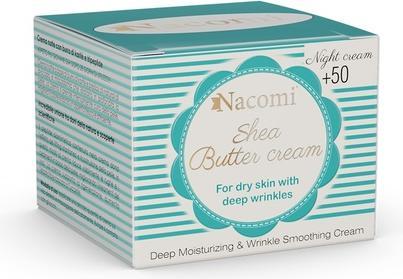 Actual product image Nacomi NACOMI Shea Butter Cream krem do twarzy z peptydem 50+ na noc 50ml (50 ml)
