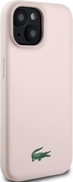 Actual product image Lacoste LCHMP15SSLOI iPhone 15 / 14 / 13 6.1" różowy/pink hardcase Silicone MagSafe (Apple iPhone 15)