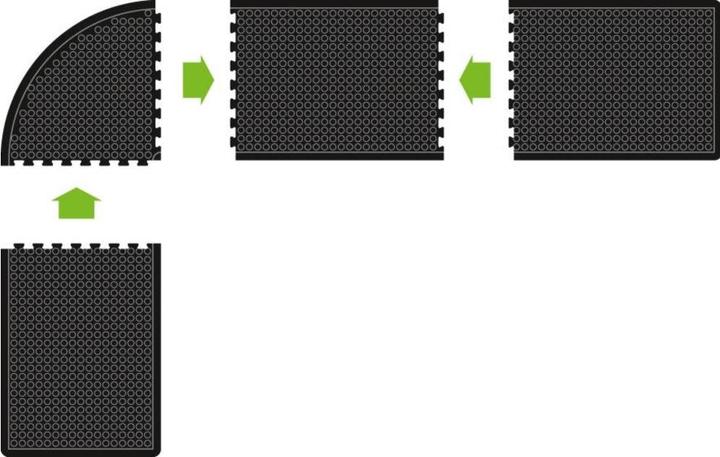 Produktbild Miltex Anti-Ermüdungsmatte YOGA DOME, schwarz genoppt