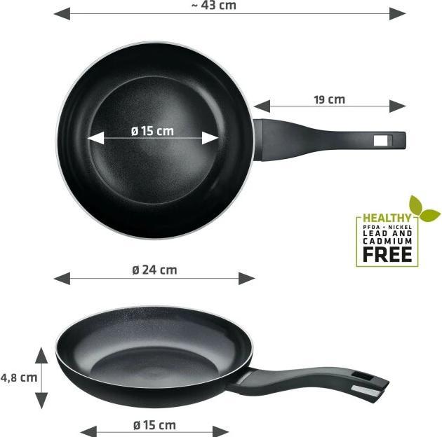 Productafbeelding Berndes Koekenpan Alu Recycled Inductie 28 cm (28 cm, Koekenpan, Aluminium)