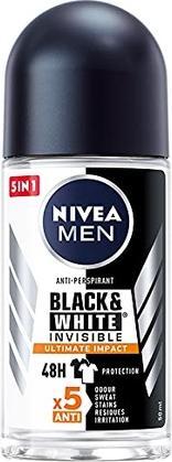 NIVEA Menack & White Invisible Ultimate Impact Antiperspirant W (Roll-on, 50 ml)