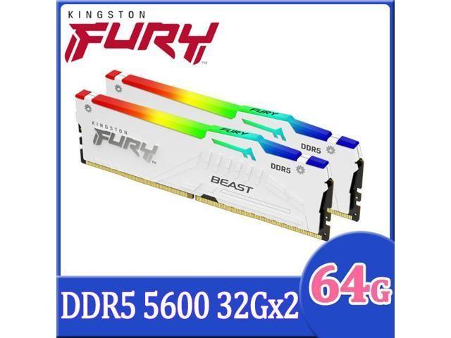 Produktbild Kingston Fury Beast (2 x 32GB, 5600 MHz, DDR5-RAM, DIMM)