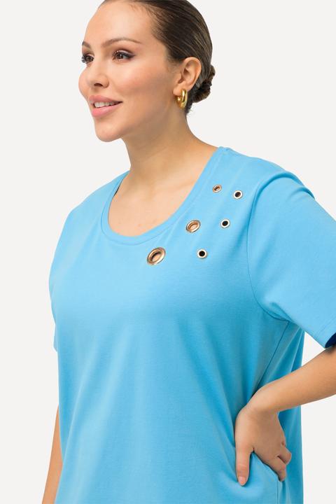Produktbild Ulla Popken T-Shirt, Schmuckösen, Rundhals, Halbarm (42, 44)