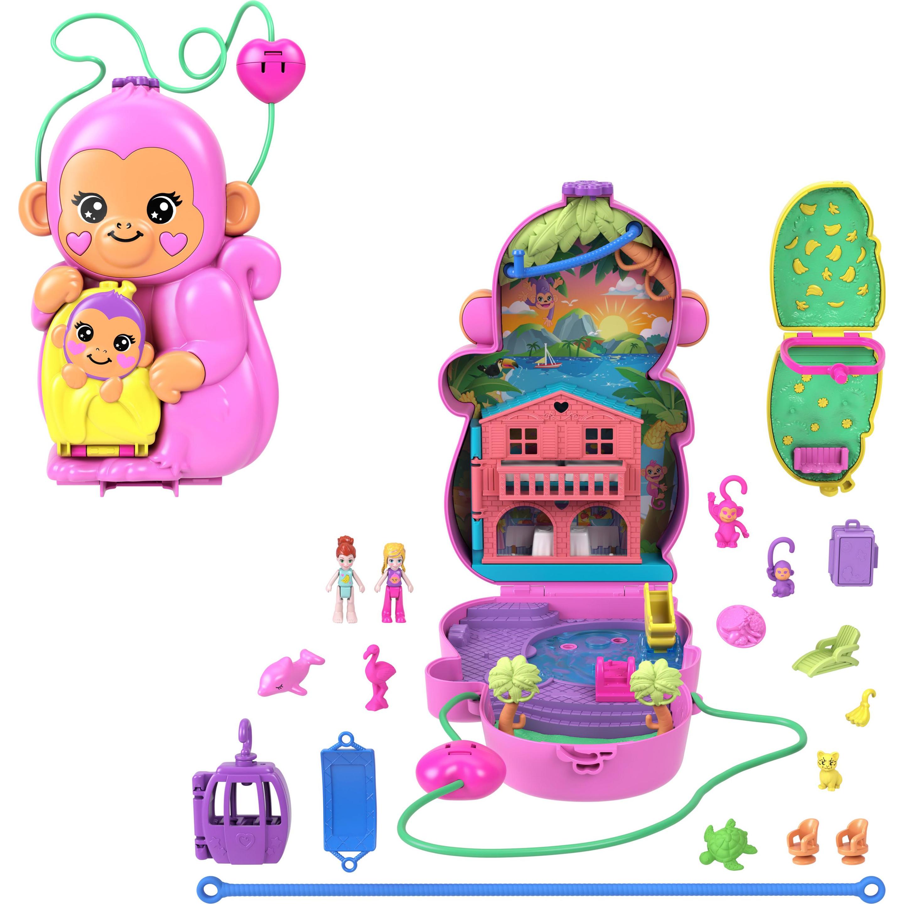 Thumbnail - Polly Pocket Spielset Affenmama und Baby