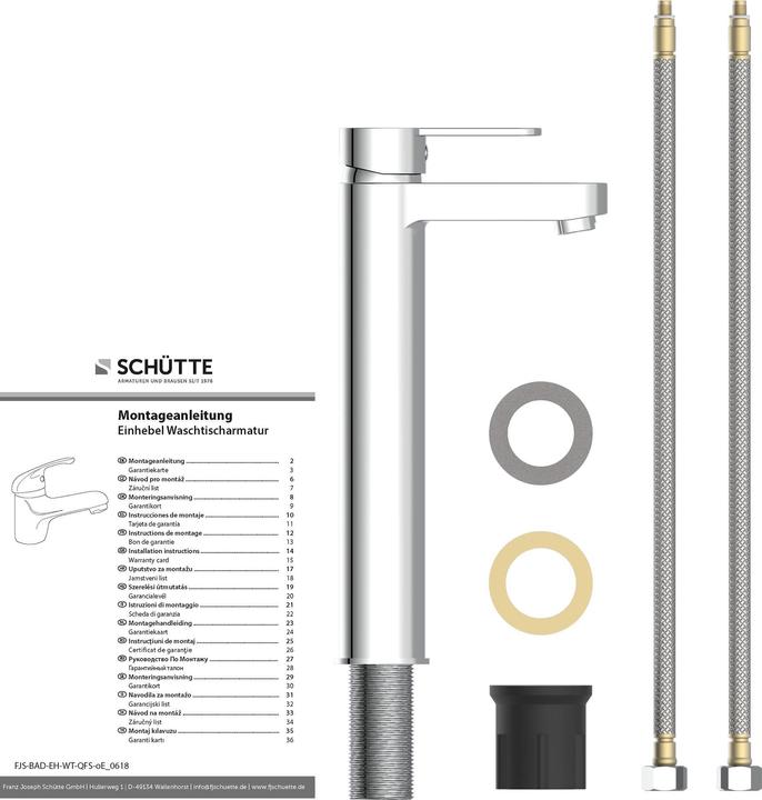 Produktbild Schütte ELEPHANT Waschtischarmatur