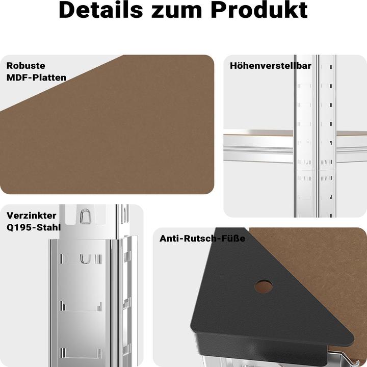Produktbild Wiltec Schwerlast Eckregal
