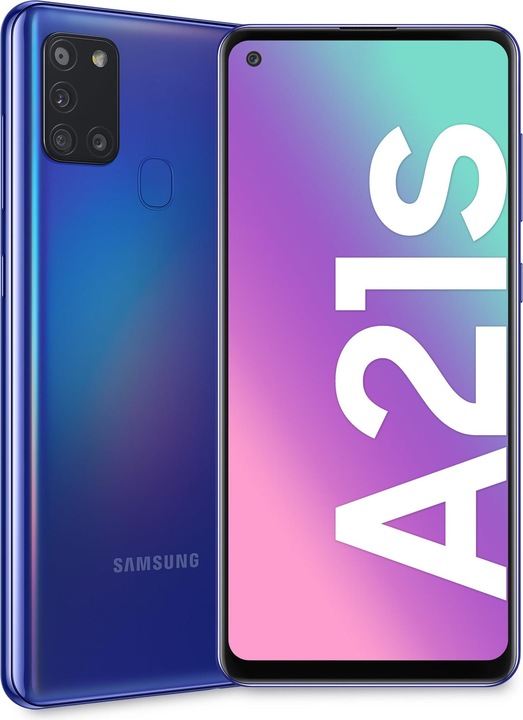 Produktbild Samsung Galaxy A21s (32 GB, Blue, 6.50", Dual SIM, 48 Mpx, 4G)