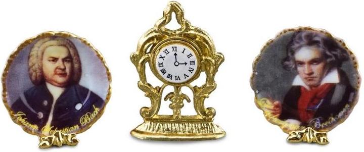 Actual product image Reutter 001.464/6 - Fireplace decoration "Composers", miniature (8 x 5 x 5 cm)