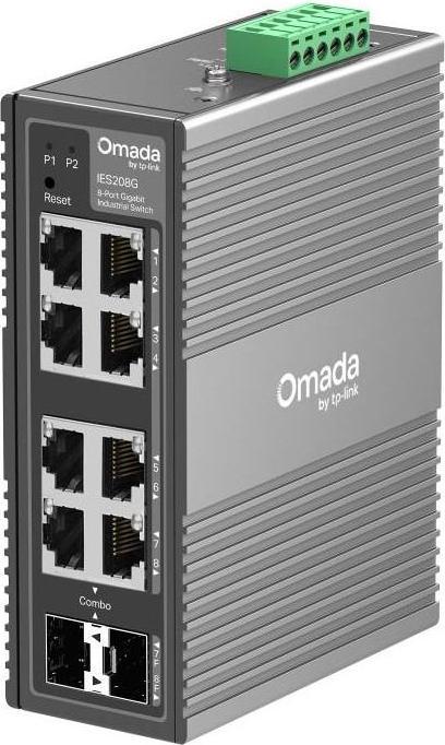Produktbild TP-Link Industrie Gigabit Switch 8 Port RJ45/SFP, Aluminium, zentral verwaltbar (8 Ports)