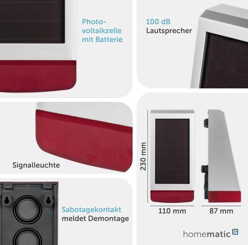 Produktbild Homematic IP Alarmsirene Aussen