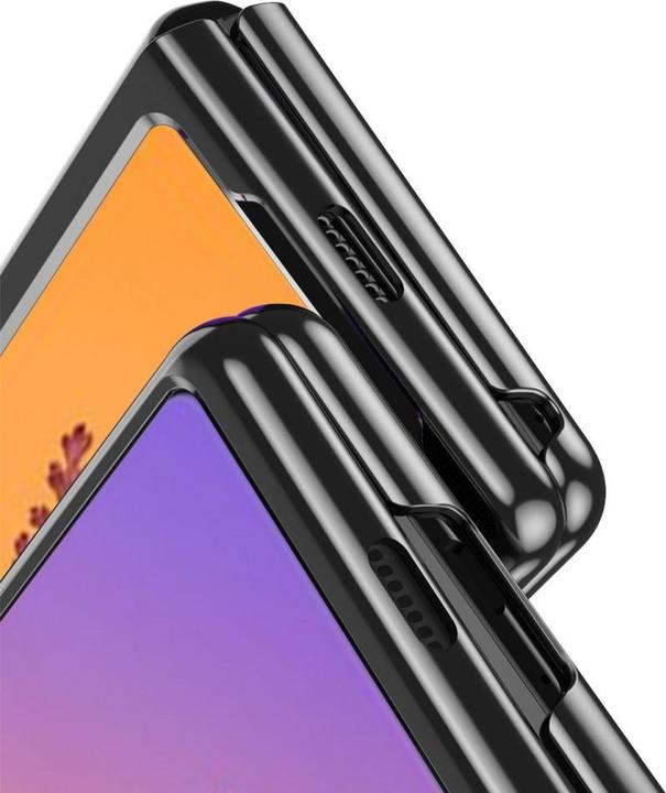 Immagine prodotto Hurtel Custodia Plating Case per Samsung Galaxy Z Fold 4 con cornice metallica blu (Samsung Galaxy Z Fold4)