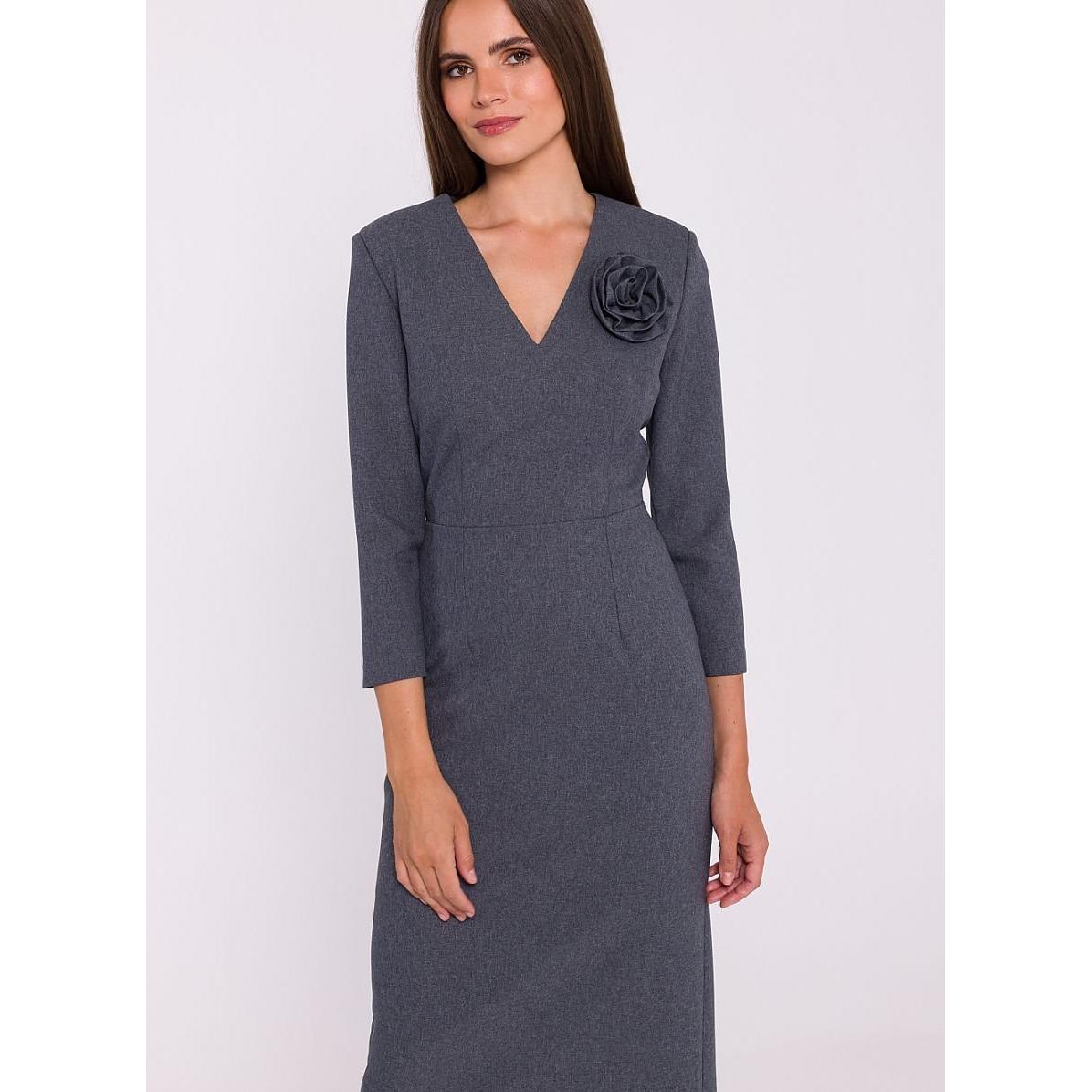 Stylove, Damen, Kleider, Alltagskleid, Grau, (XXL)