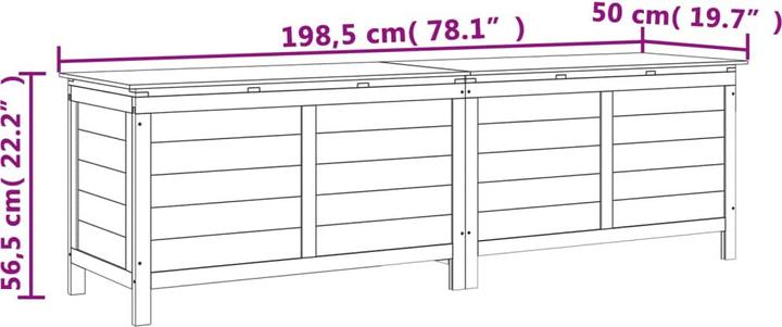 Actual product image vidaXL Gartentruhe