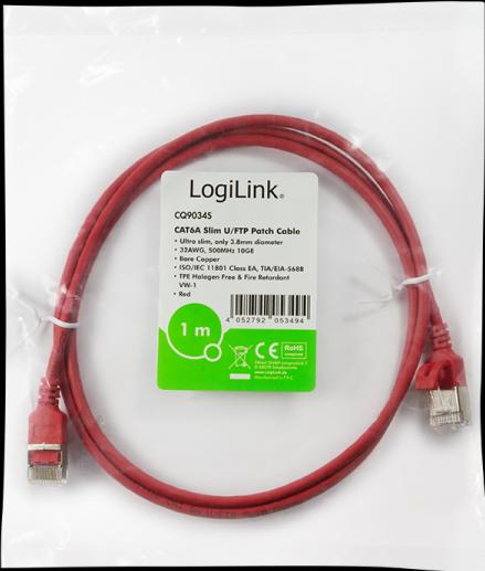 Produktbild LogiLink Netzwerkkabel (STP, CAT6a, 0.30 m)