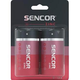 Sencor Einmal Zinkchlorid Batterie D, 2-pack (2 pz., D), Batterie + pile