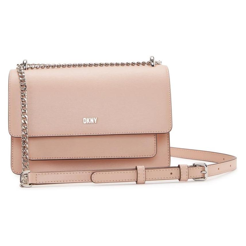 Dkny, Damen, Handtasche, Leder Umhängetasche Umhängetasche Bryant Sutton Crossbody Tasche Rosenwasser Beige, Beige