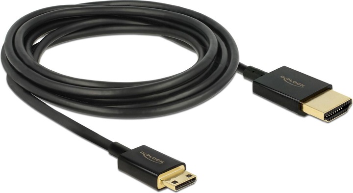 Produktbild Delock HDMI-A/HDMI Mini-C, HDMI-Kabel HDMI Typ A (Standard) HDMI Type C (Mini) (3 m, HDMI)