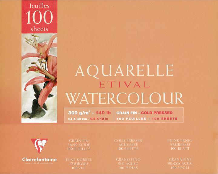 Clairefontaine Vochtige technieken (300 g/m², 45 x)