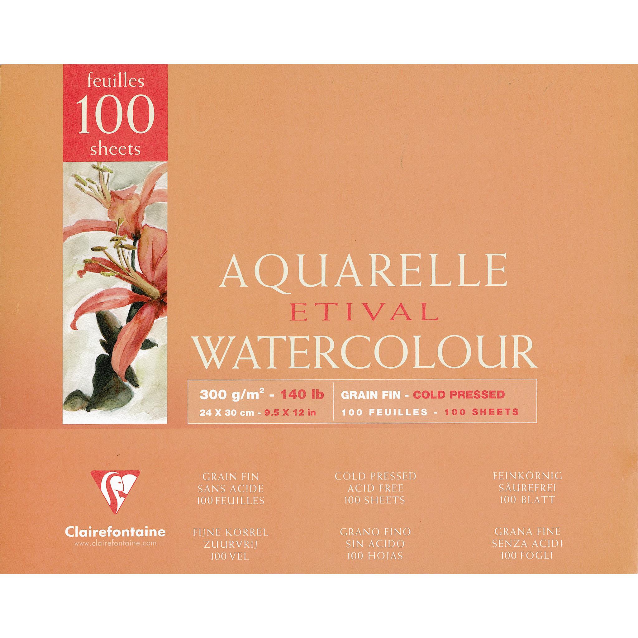 Clairefontaine, Bastelpapier, Feuchte Techniken (300 g/m², 45 x)