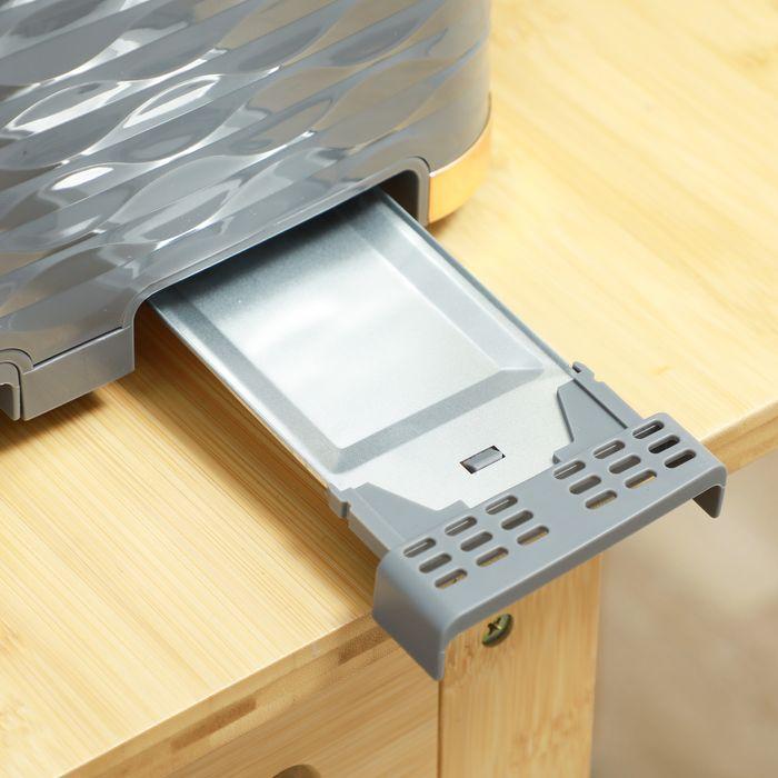 Actual product image Swisshandel24 Wasserkocher Toaster Set mit 1,7L Wasserkocher, 4 Scheiben Toaster Grau (1.70 l)