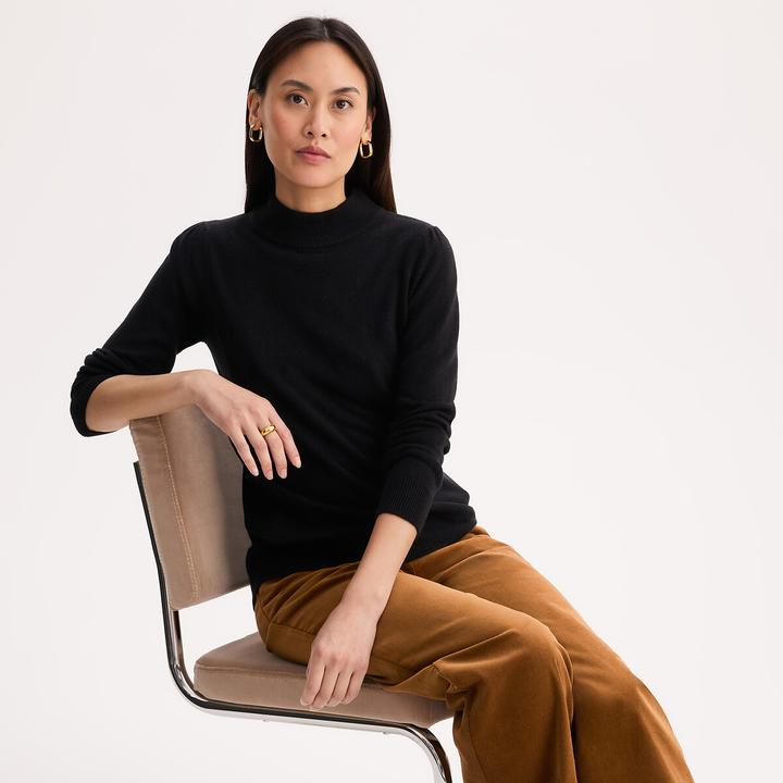 Produktbild Anne Weyburn Stehkragenpullover aus weichem Strick (40)