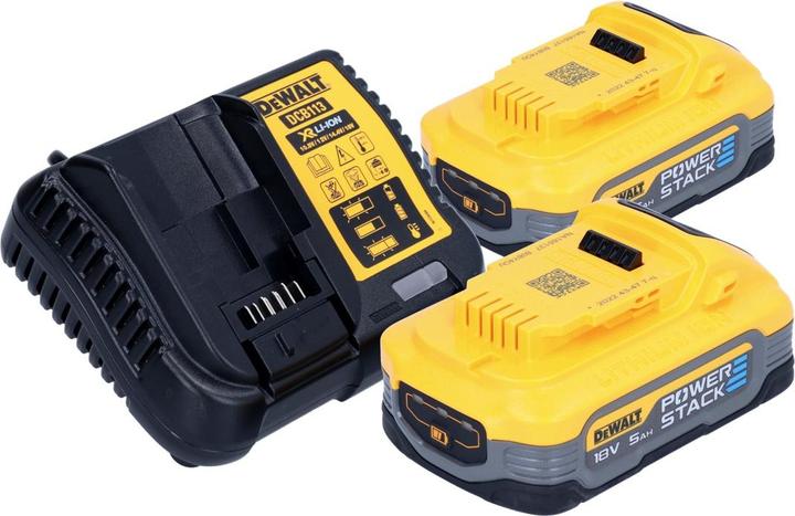 Produktbild DeWalt DCW 682 H2T Akku Flachdübelfräse 18 V 102 x 20 mm Brushless + 2x Powerstack Akku 5,0 Ah +